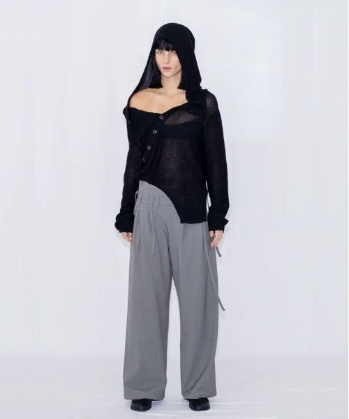 STRING WIDE TROUSERS