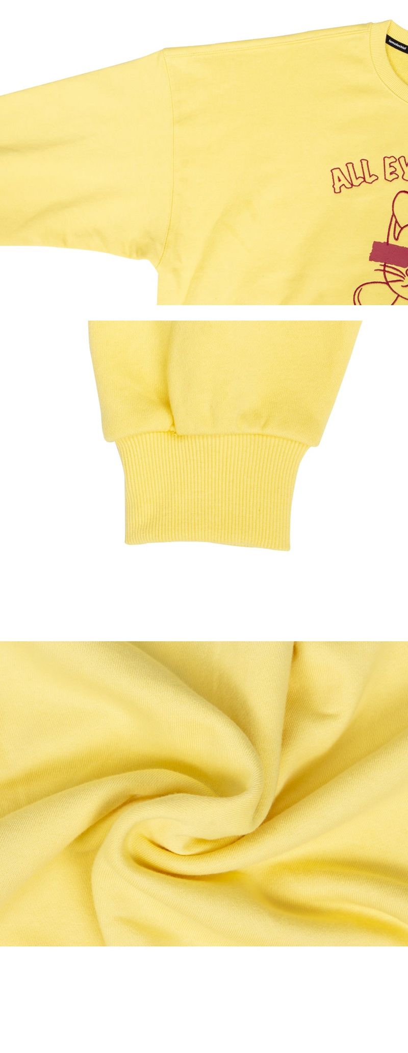 スウェットシャツ / All eyes on me sweatshirt - YELLOW