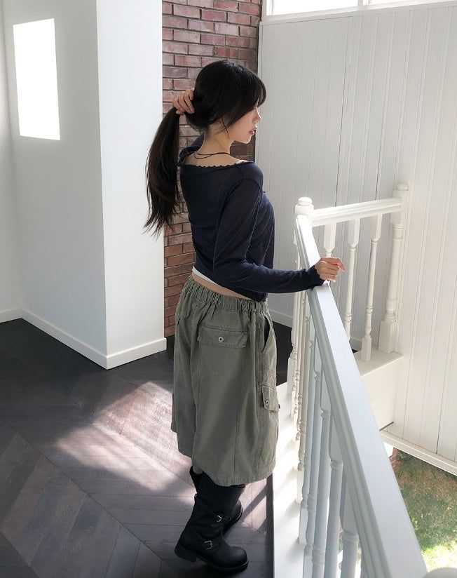 Two-Buckle Shirred Biker Boots