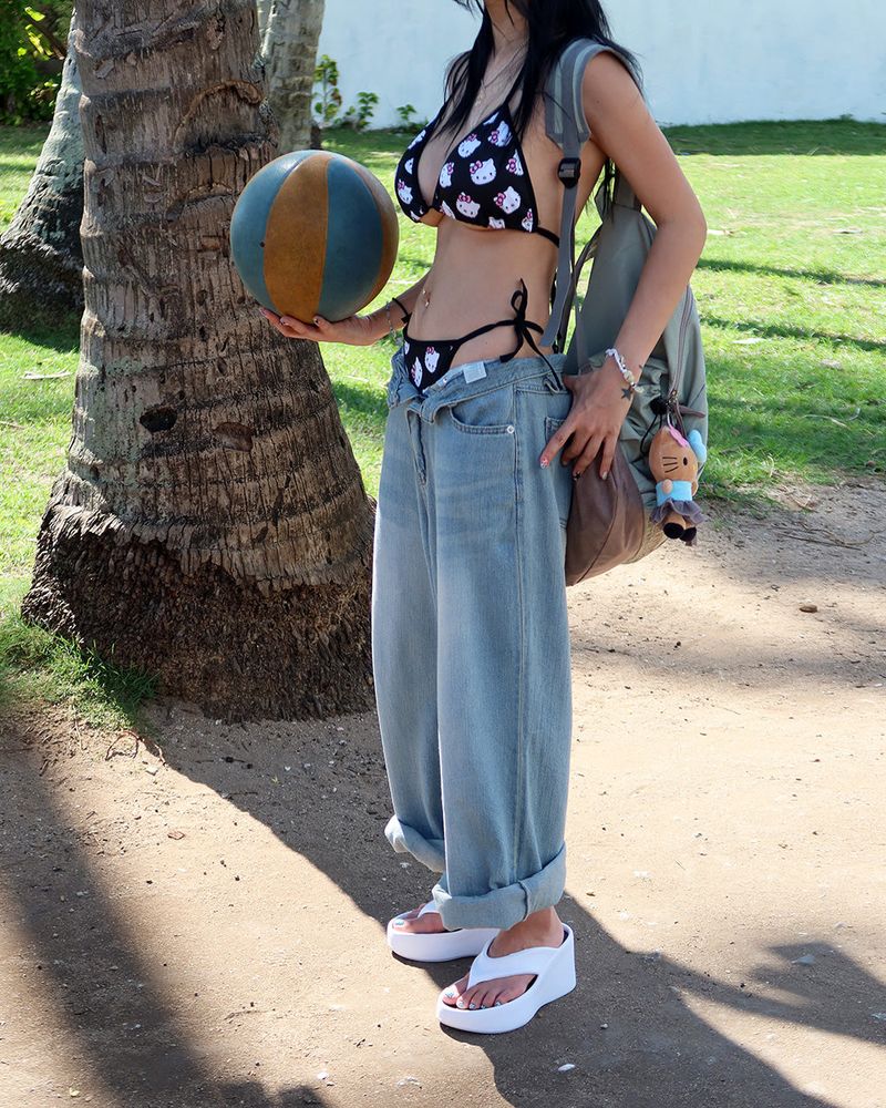 Delight-J(ディライトジェイ)の「linen vintage light blue wide pants(Pants)」