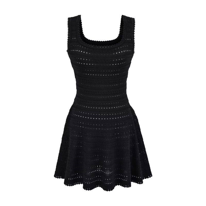 Lora Eyelet Knit Mini Dress