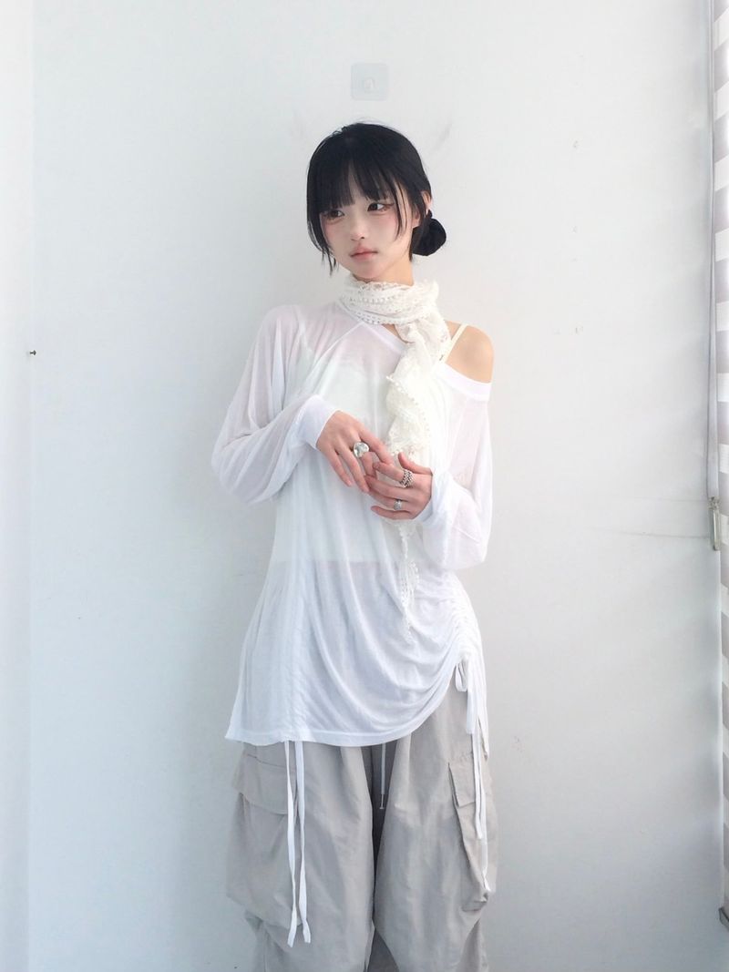 Light Texture Shirring T