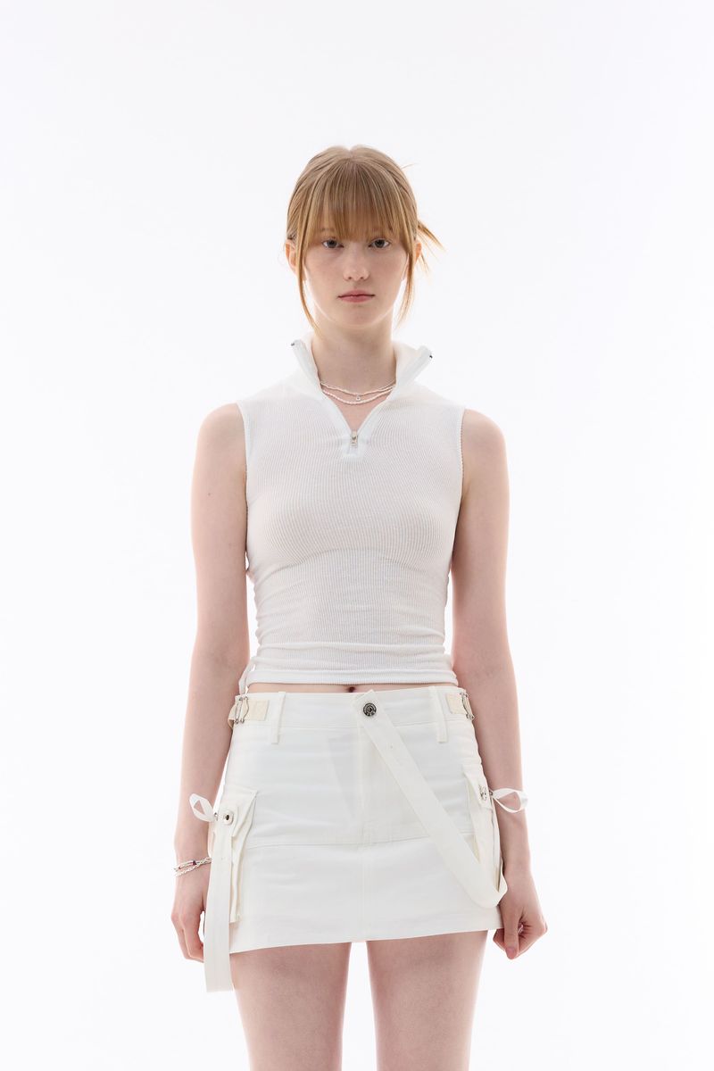 ARIKIM（アリキム）の「JOSEE HALF ZIP-UP / WHITE（Tops）」