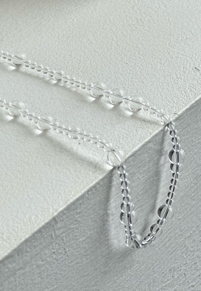 clear quartz necklace