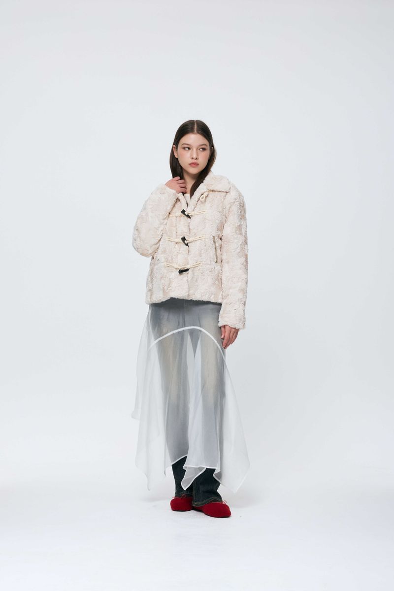 COZY FUR JACKET / BEIGE