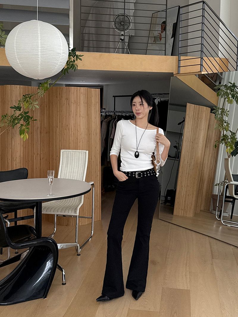 [MADE] CLIP SPAN LONG BOOTS-CUT PANTS