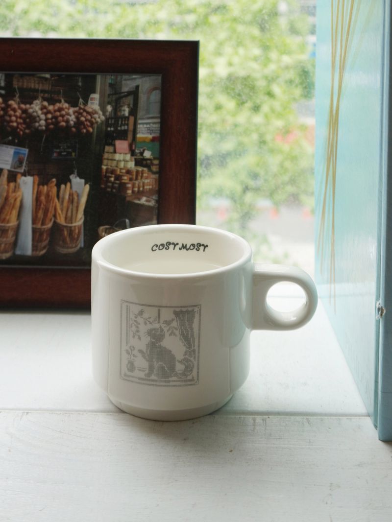 Cosy Stitch Mug - Cat
