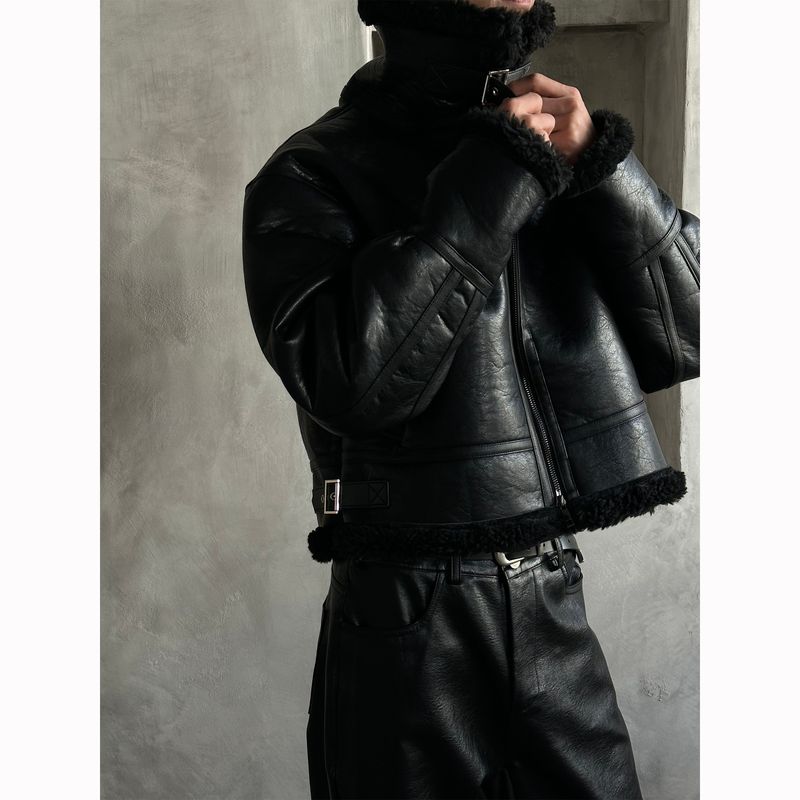 LAURANT（ロラン）の「[MADE] LAURANT HIGHNECK CRACK CROP MUSTANG（Jackets/Outerwear）」