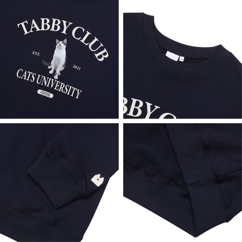 TABBY CAT CLUB SWEATSHIRT NAVY