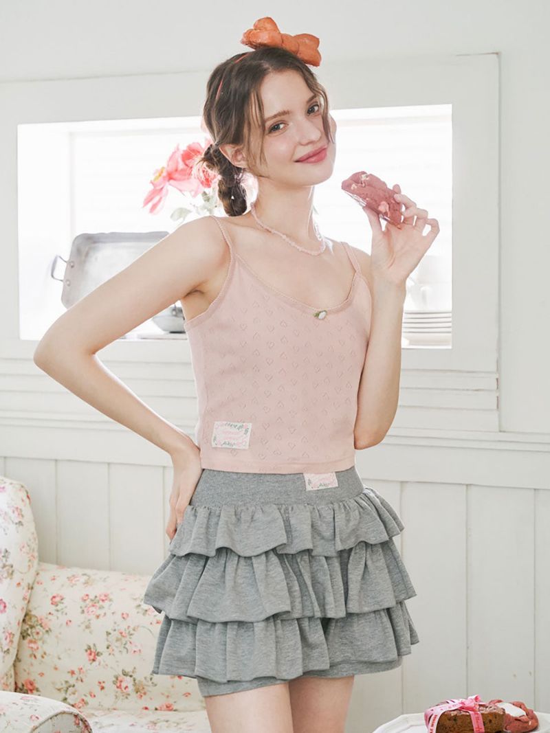 Cancan Mini Skirtpants_gray
