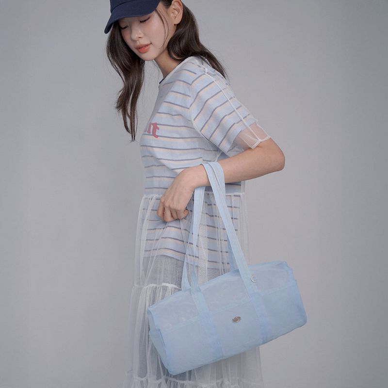 FABRIC DUFFEL BAG(LIGHT BLUE)