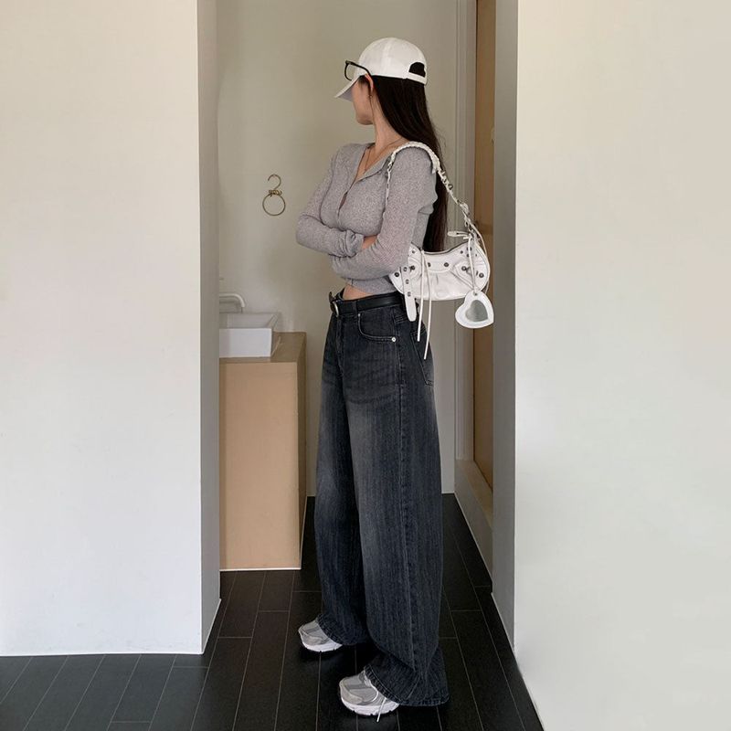 [BELLIDE MADE] Fall-in Wide Denim Pants