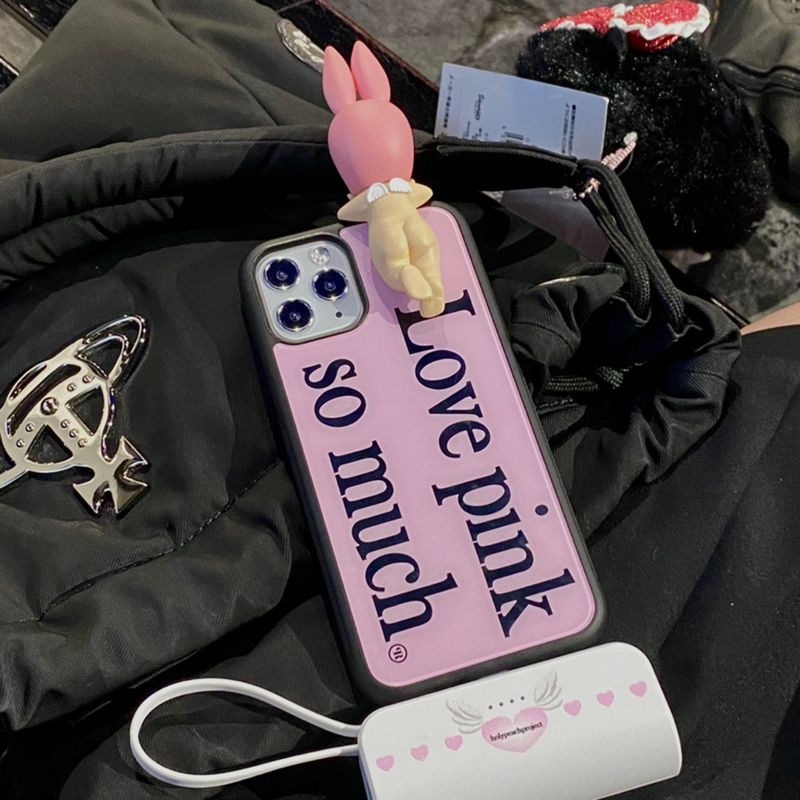 [MADE] Love pink so much Glass Bumper iPhone Case