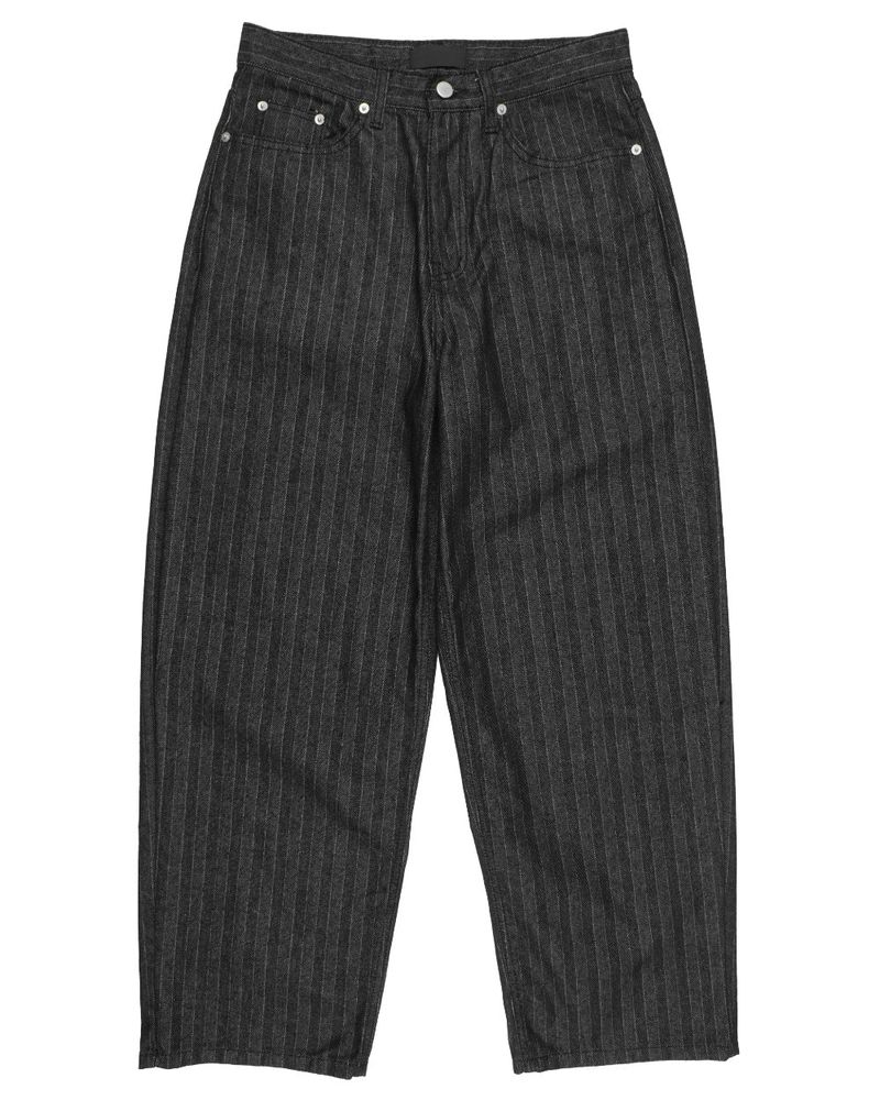  STRIPE BALLOON WIDE PANTS