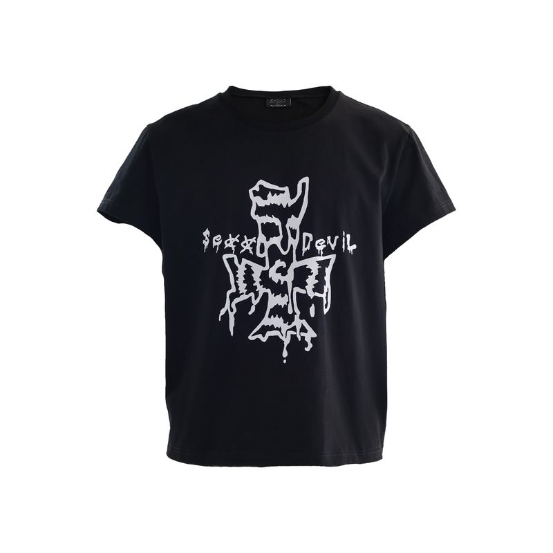SEXXDEVIL（セックスデビル）の「SEXXDEVIL Cross print short sleeves（Tops）」