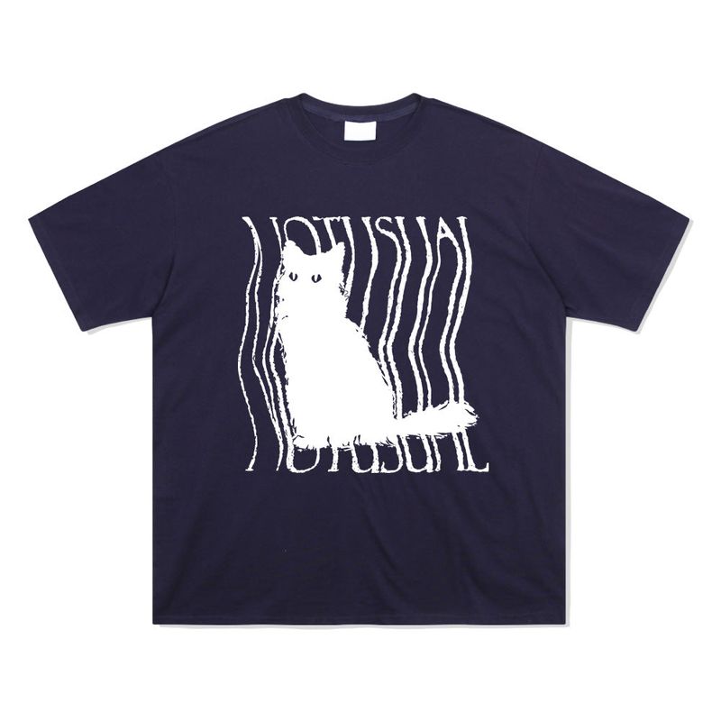 ラフキャットTシャツ - 5COLOR