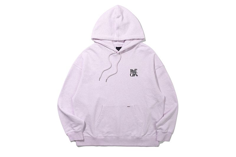 RECENT LOGO HOODIE_MELANGE LIGHT PURPLE