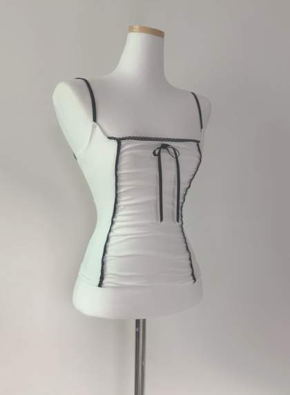 Verena Ribbon Lace Top (white)