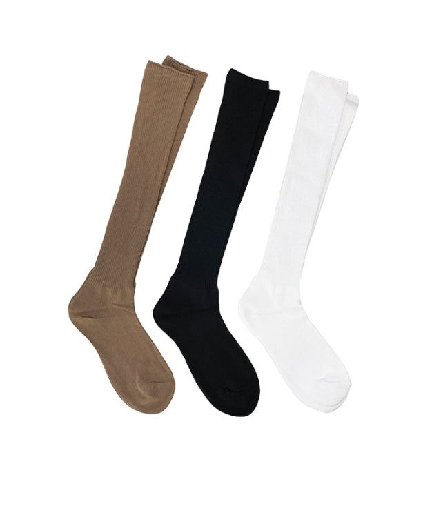 ULAN（ユレン）の「School Basic Ribbed Long Socks（Fashion Accessories）」