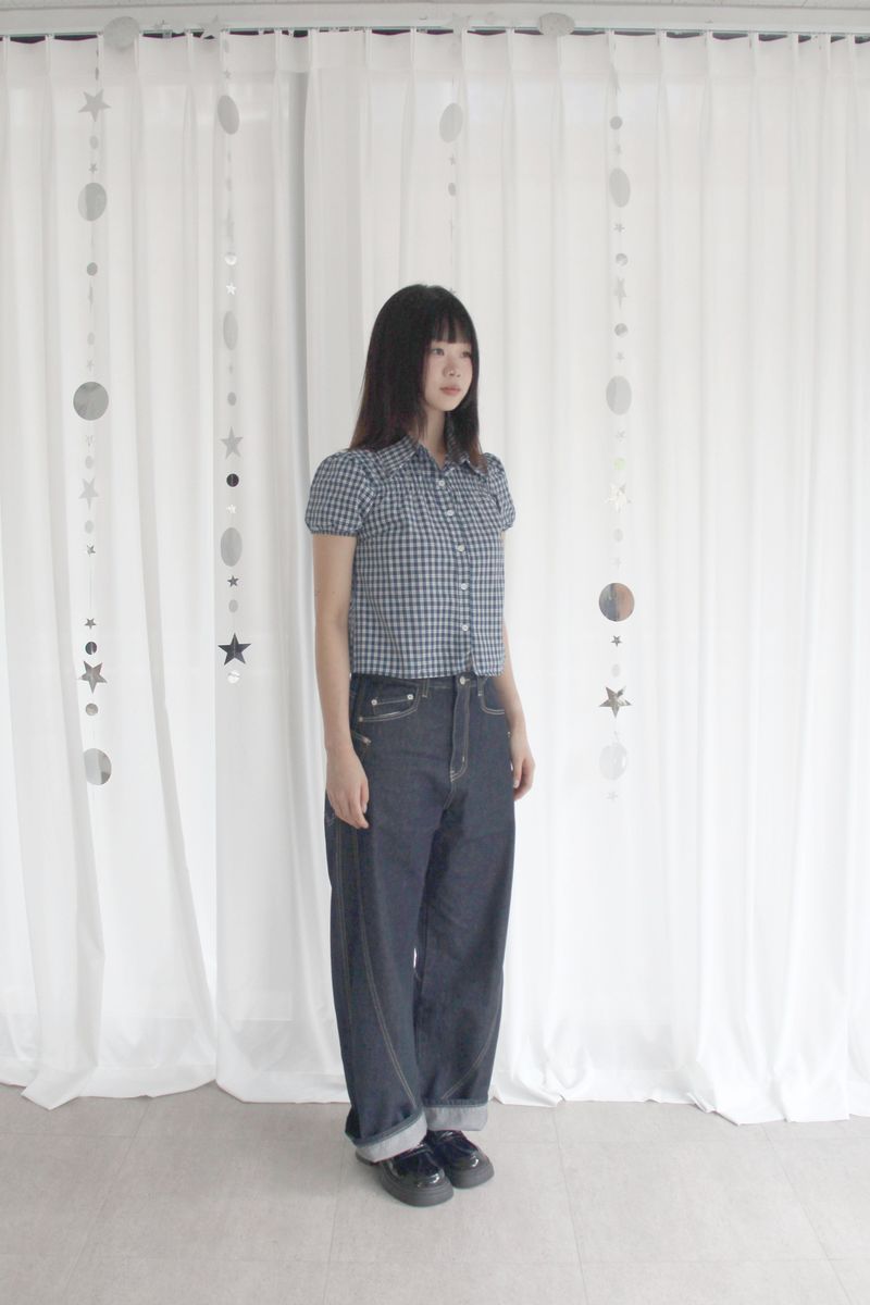 Wave point denim