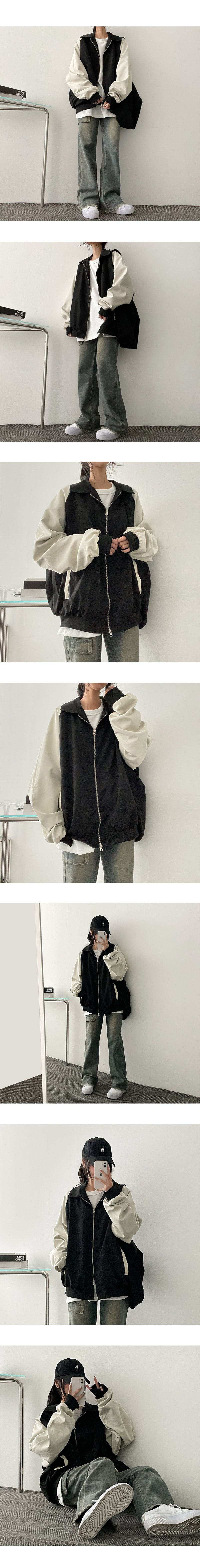 lock vintage cutting washing zipper pocket denim pants