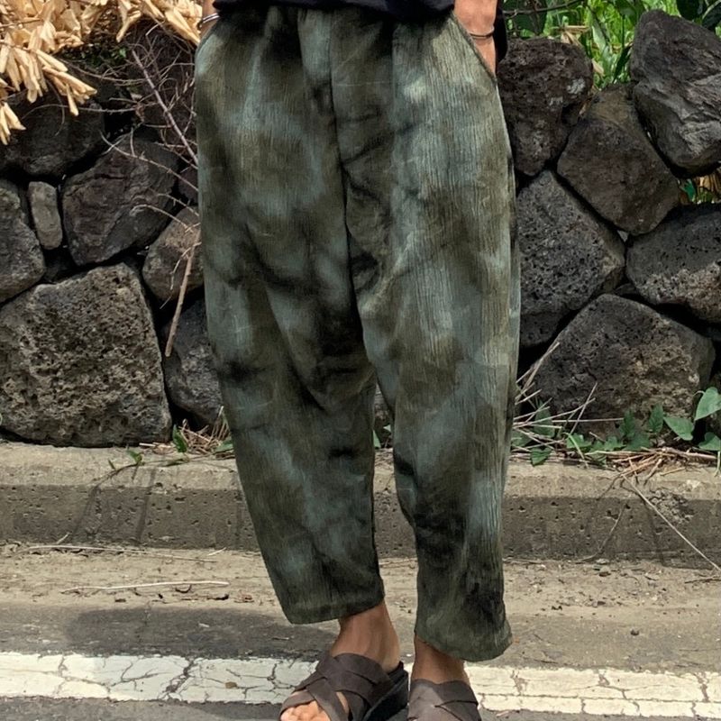 Dyed Balloon Pleated Pants 3COLOR