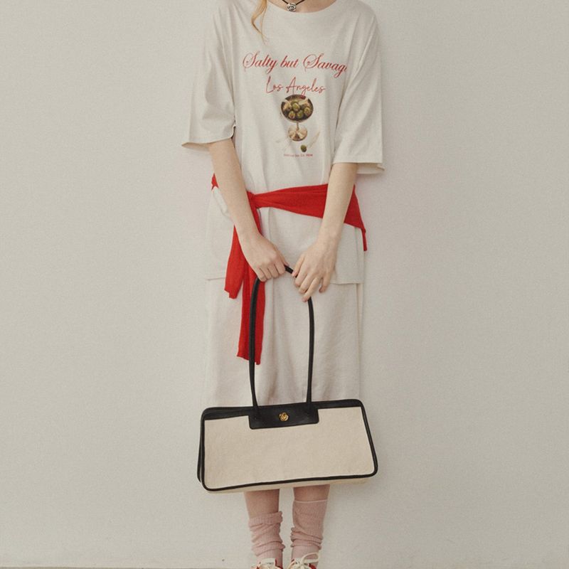 Signature Rose Canvas Bag
