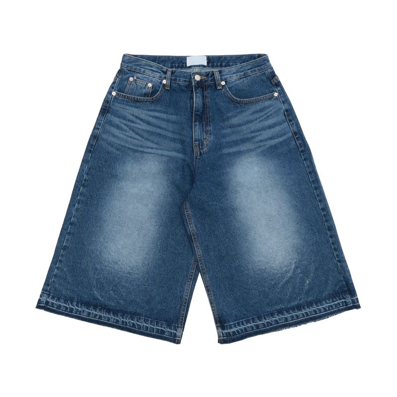 Brush Cutting Bermuda Denim Pants 2C