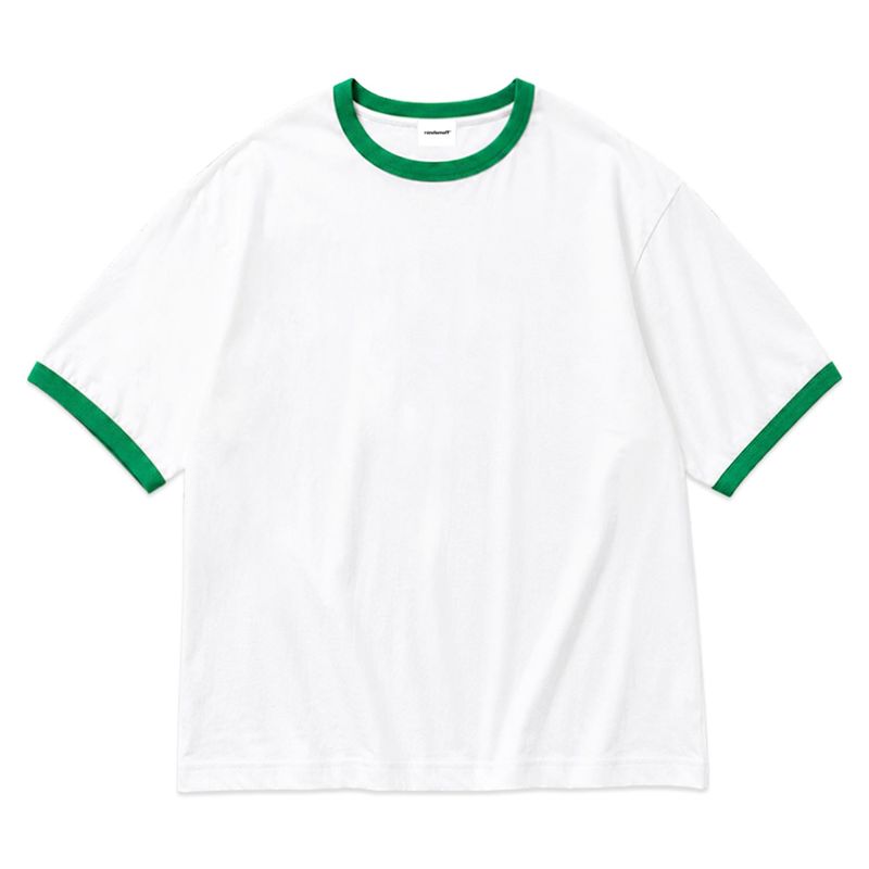 RANDOMOFF（ランダムオフ）の「[Unisex] BASIC LINE RINGER T-SHIRT [WHITEGREEN]（Tops）」