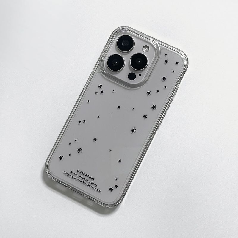 [MADE] little star jelly hard case -  black