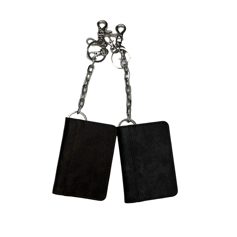 vintage keyring card wallet