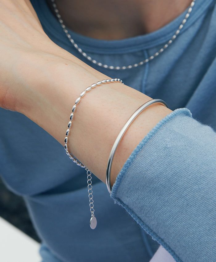 verte（ヴェフト）の「[925 silver] Huit.silver.33 / グロスリジブレスレット（アクセサリー）」