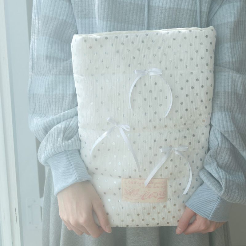Pillow Notebook Pouch_dot white