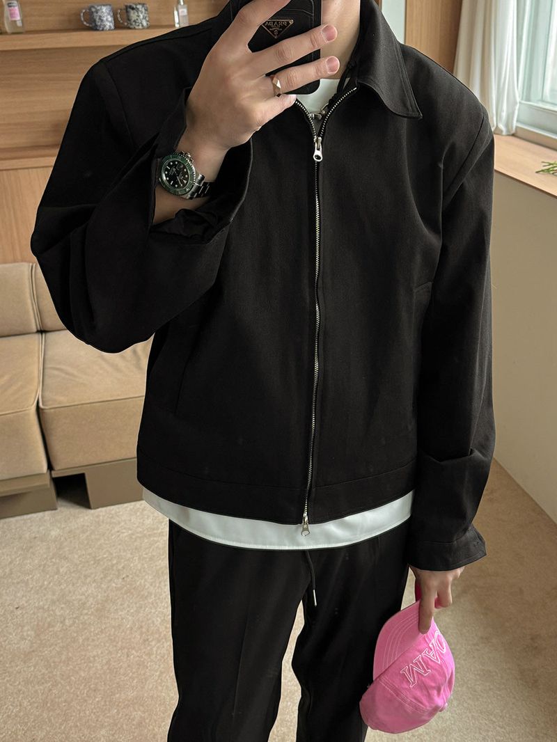 ASCLO Back Embroidery Truecker Jacket (2color)