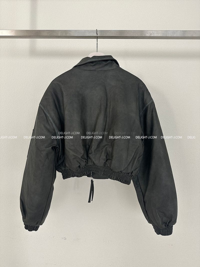 Leather Blouson Wellon Short Padded