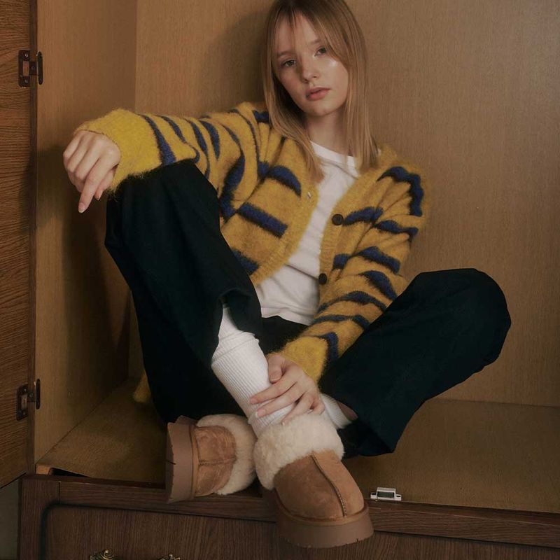 Flatform Fur Slippers - 2Color