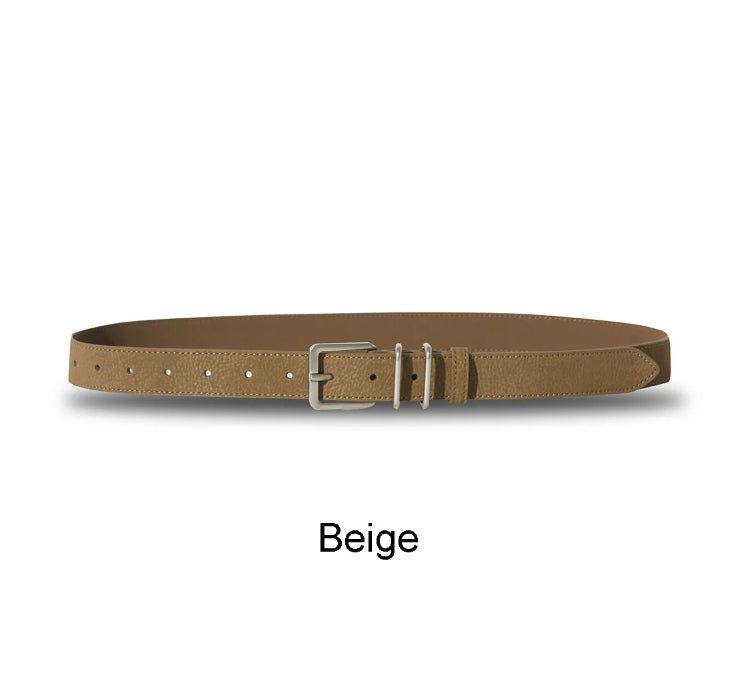 Beaded Matte Leather Belt