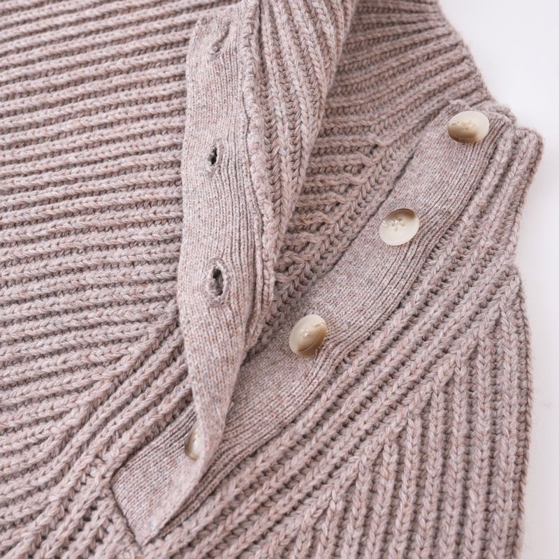 Side Mock Cash Knit 5C