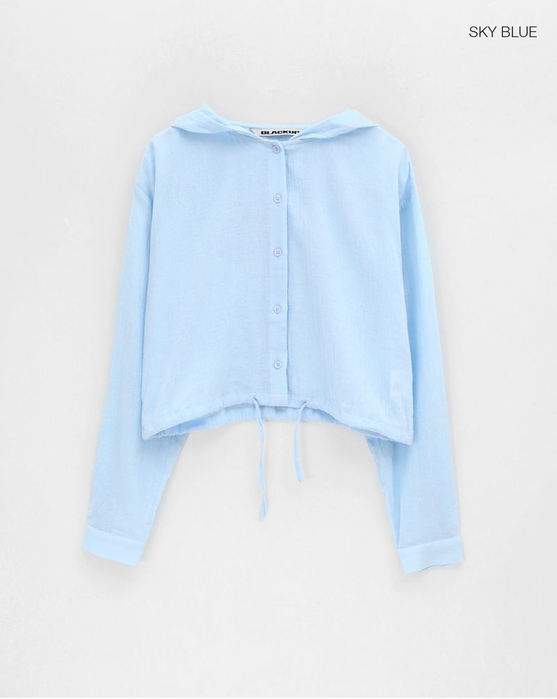 [MADE] Kissen Summer Crop Hooded Shirt
