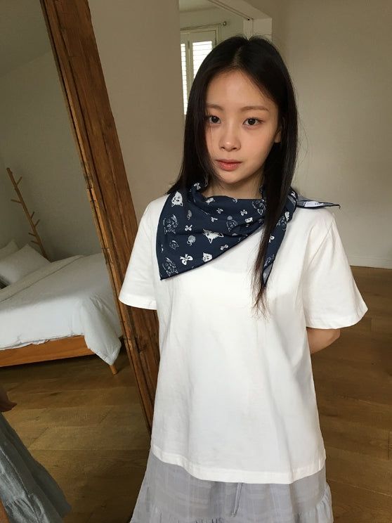 Nyao Cat Printing Scarf