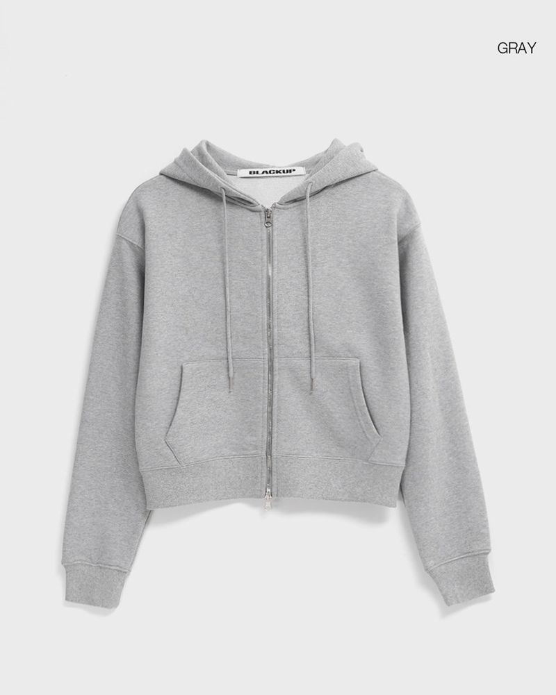 [B-BASIC] Heavy Cotton Hooded Zip-up