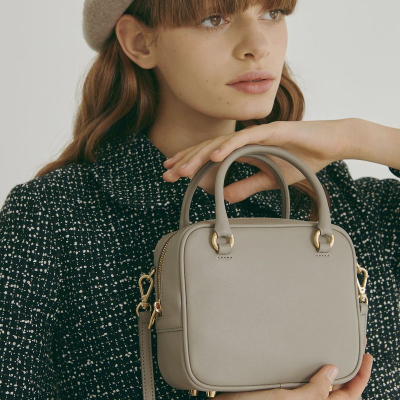 abbey bag small - taupe