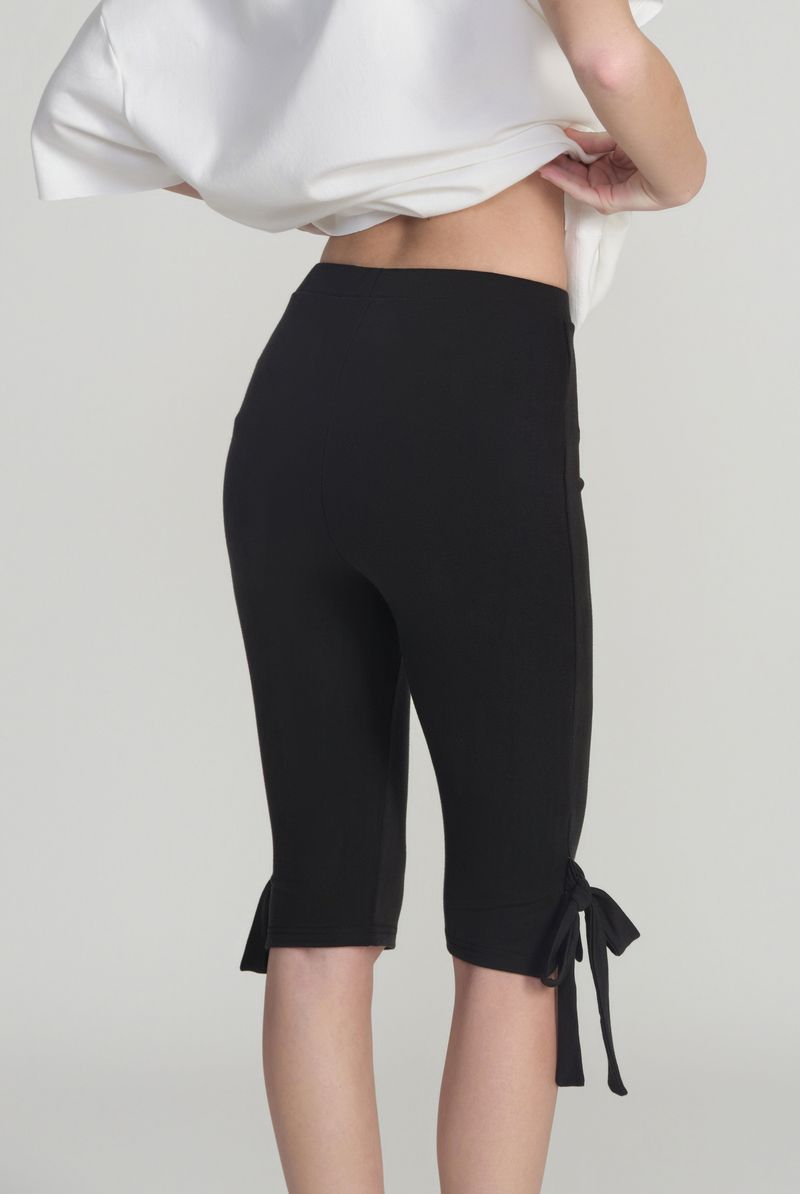 Candy Bow Capri Pants, Black