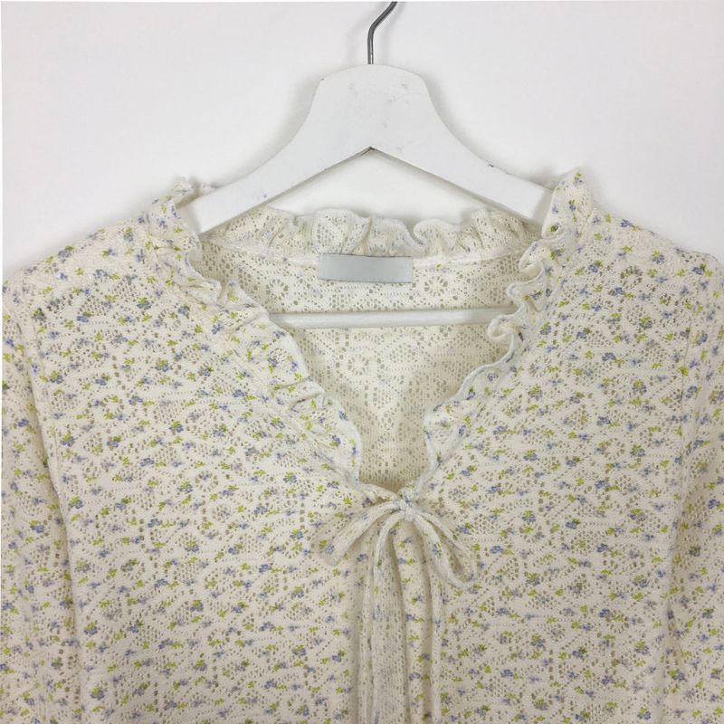 Crochet Frill Cardigan (2color)