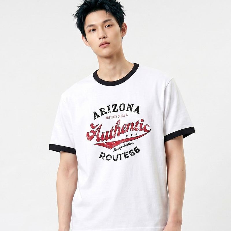 UNDEROFF(アンダーオフ)の「Essential Standard Short-Sleeve Ringer T-Shirt Arizona White(Tops)」