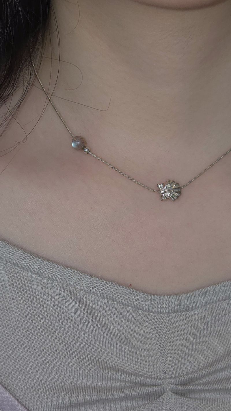【MADE】 Ribbon Shell Necklace