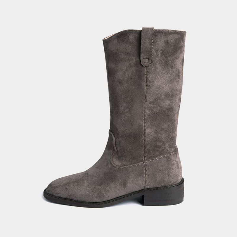 Square toe western boots_B089_3colors_3.5cm