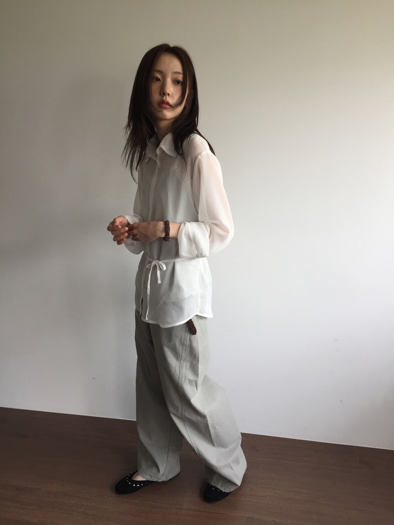 Sage Strap Shirt (4color)