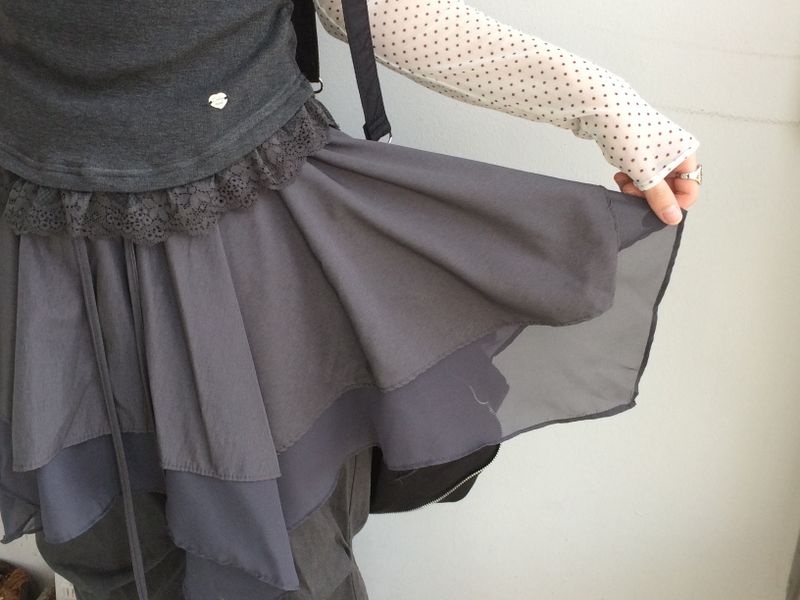 chiffon layered skirt