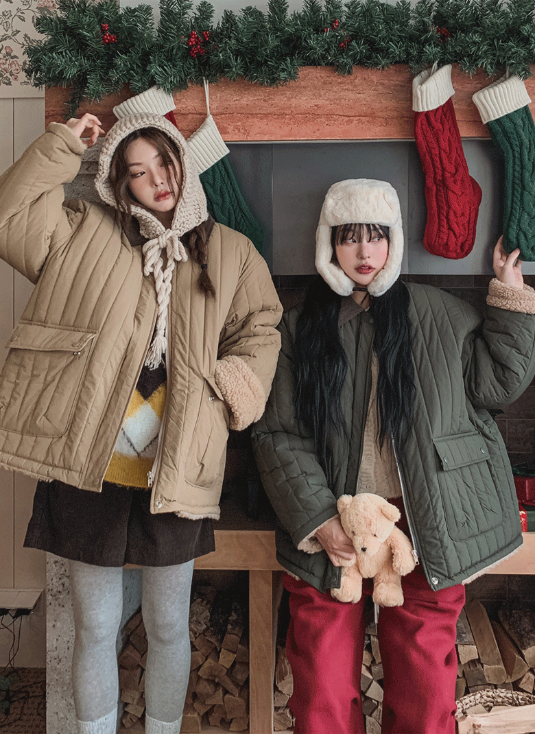ULAN（ユレン）の「コーデュロイシアリングダウンジャンパー（Jackets/Outerwear）」